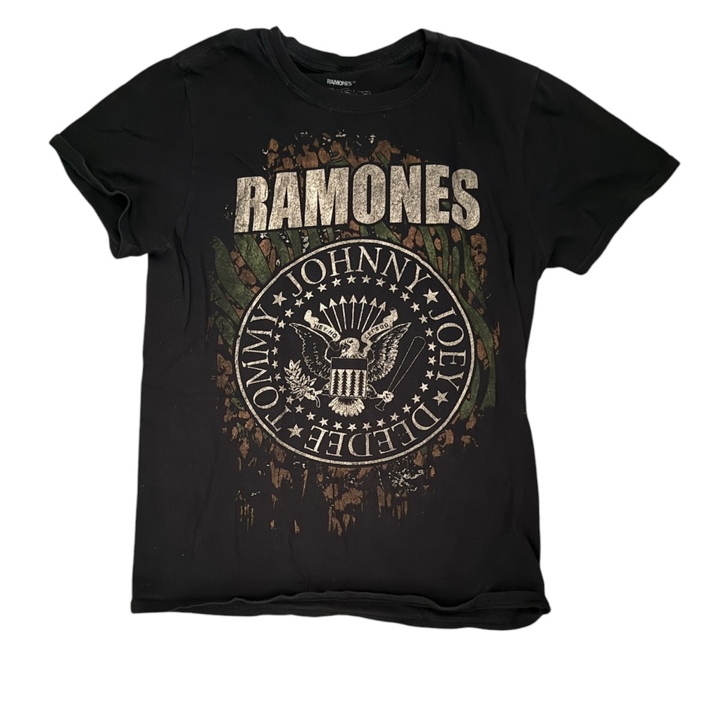 Ramones Black Graphic T-Shirt XS